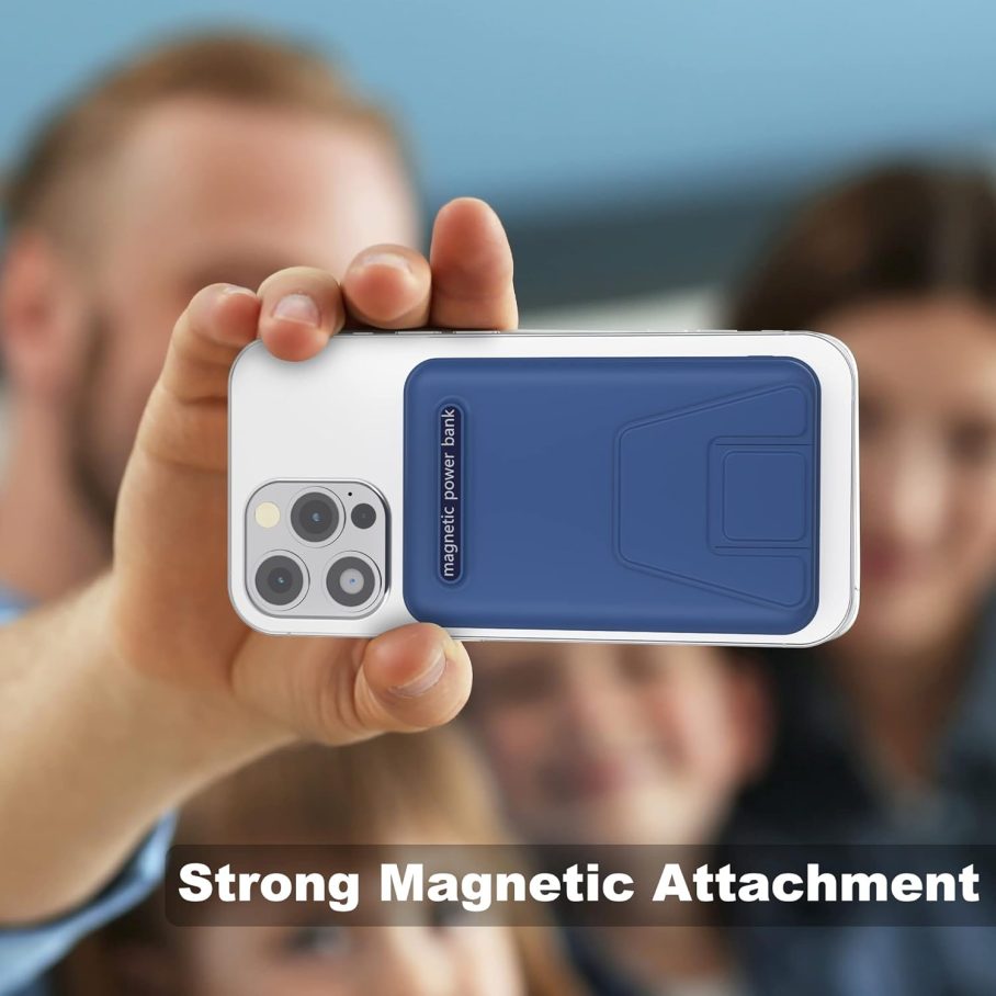 Yeni Taşınabilir Magsafe Pil Paketi Kablosuz Şarj Aleti 4000mAh Telefon Güç Kayn